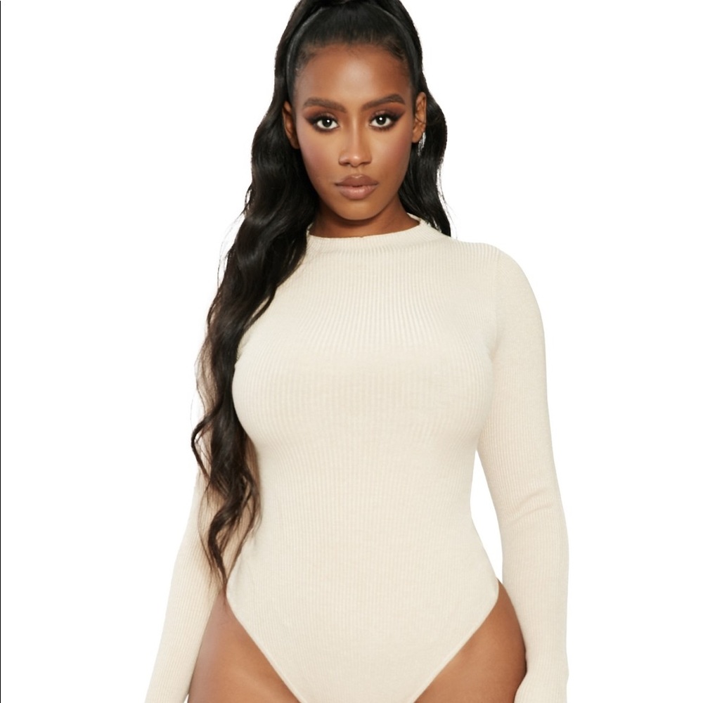 Naked Wardrobe Run Knit Back Bodysuit